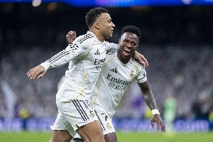 记录报预测皇马首发：锋线迪奥曼德、姆巴佩、维尼修斯，B席在列